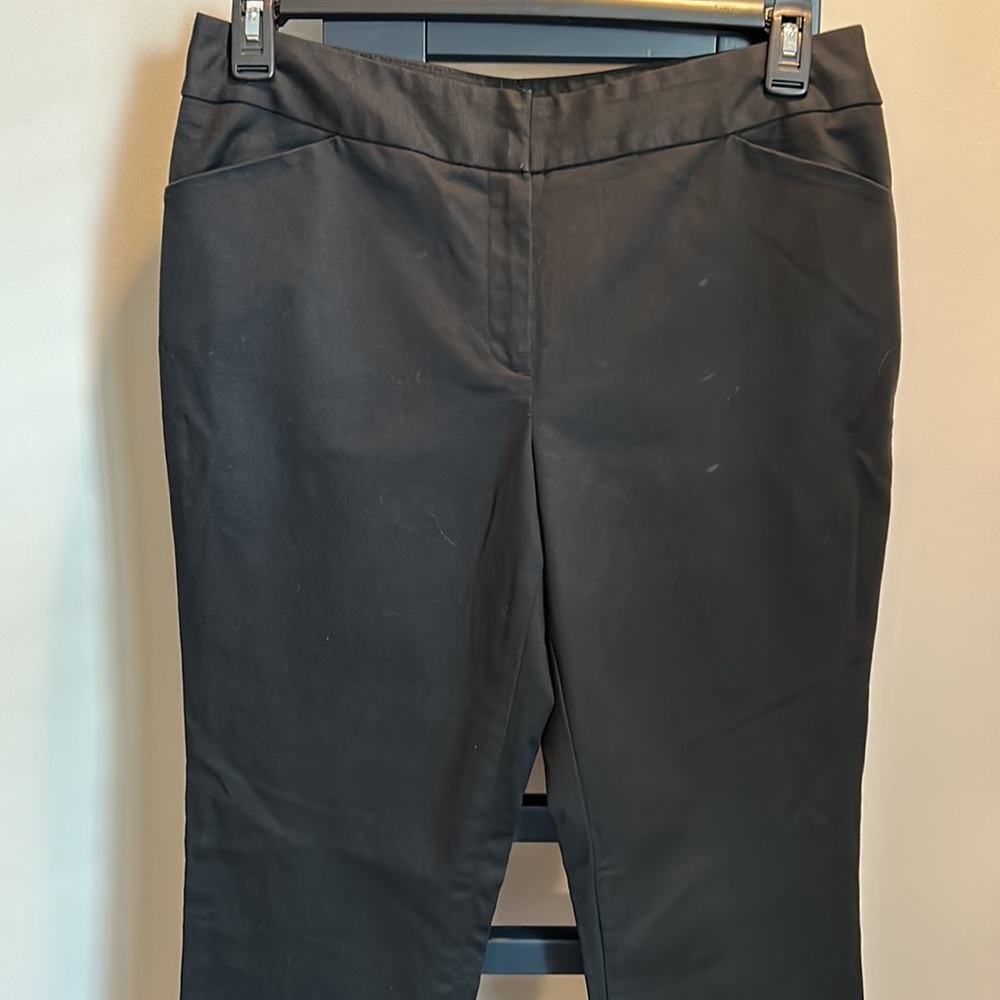 Kasper Womens Straight Leg Black Stretch pant size 10